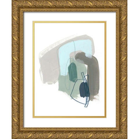 Coda VII Gold Ornate Wood Framed Art Print with Double Matting by Vess, June Erica