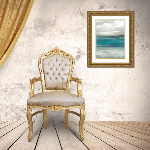 Storm Front I Gold Ornate Wood Framed Art Print with Double Matting by Vess, June Erica