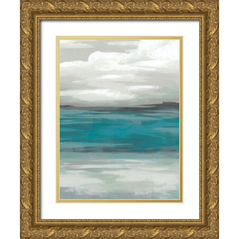 Storm Front I Gold Ornate Wood Framed Art Print with Double Matting by Vess, June Erica