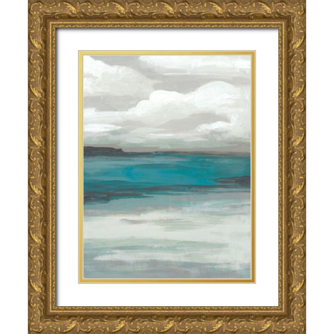 Storm Front II Gold Ornate Wood Framed Art Print with Double Matting by Vess, June Erica