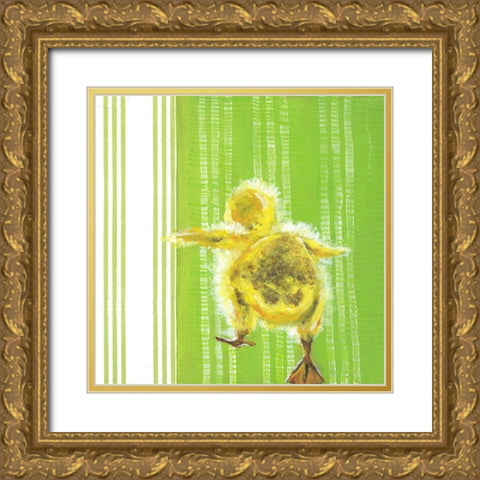 Animal Baby IV Gold Ornate Wood Framed Art Print with Double Matting by Rutledge, Jennifer