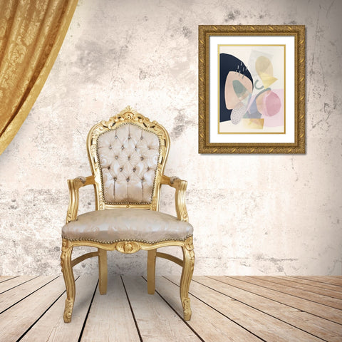 Sorbet I Gold Ornate Wood Framed Art Print with Double Matting by Borges, Victoria