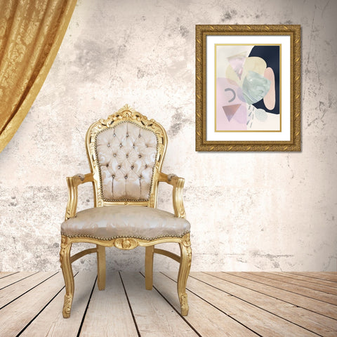 Sorbet II Gold Ornate Wood Framed Art Print with Double Matting by Borges, Victoria