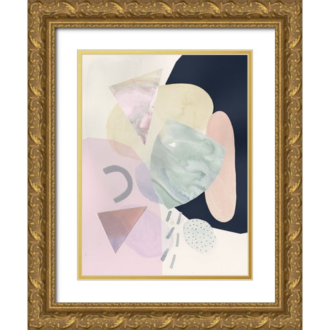 Sorbet II Gold Ornate Wood Framed Art Print with Double Matting by Borges, Victoria