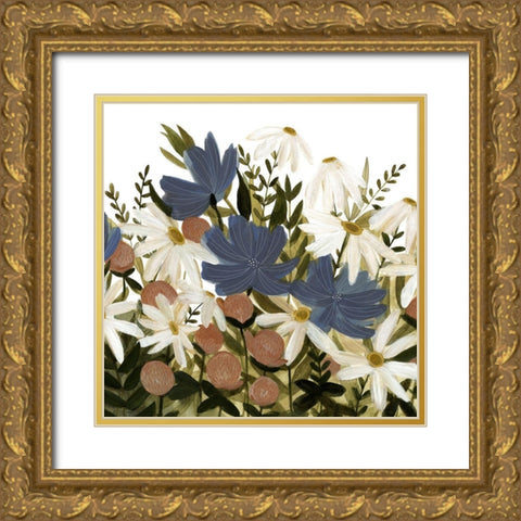 UA CH Wildflower Garden II Gold Ornate Wood Framed Art Print with Double Matting by Scarvey, Emma