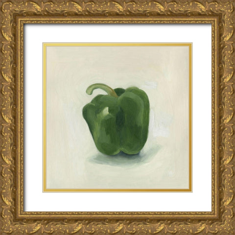 Pepper Study II Gold Ornate Wood Framed Art Print with Double Matting by Scarvey, Emma