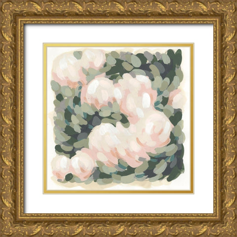 Blush and Celadon I Gold Ornate Wood Framed Art Print with Double Matting by Vess, June Erica