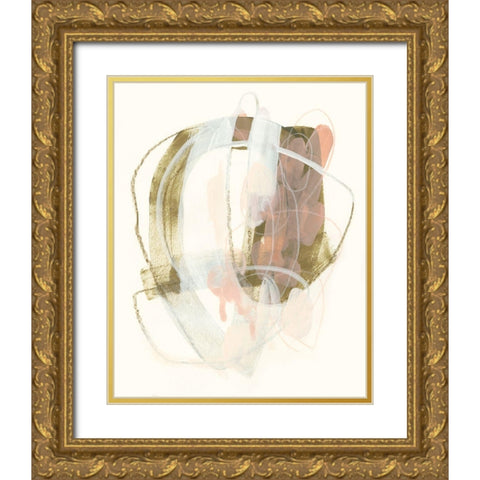 Hyacinth Gesture III Gold Ornate Wood Framed Art Print with Double Matting by Vess, June Erica