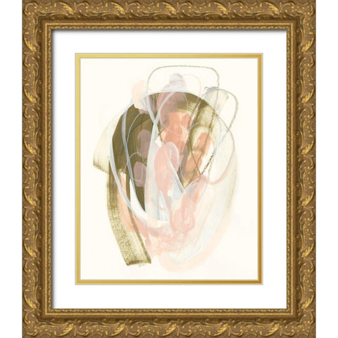 Hyacinth Gesture IV Gold Ornate Wood Framed Art Print with Double Matting by Vess, June Erica