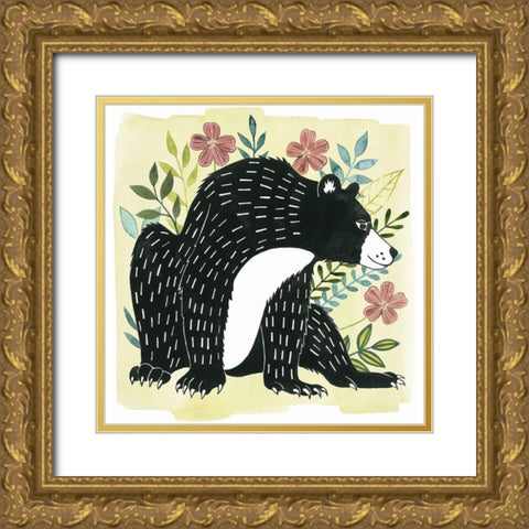 Floral Forester III Gold Ornate Wood Framed Art Print with Double Matting by Popp, Grace