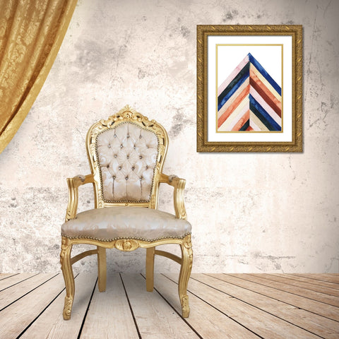 Desert Layers II Gold Ornate Wood Framed Art Print with Double Matting by Popp, Grace