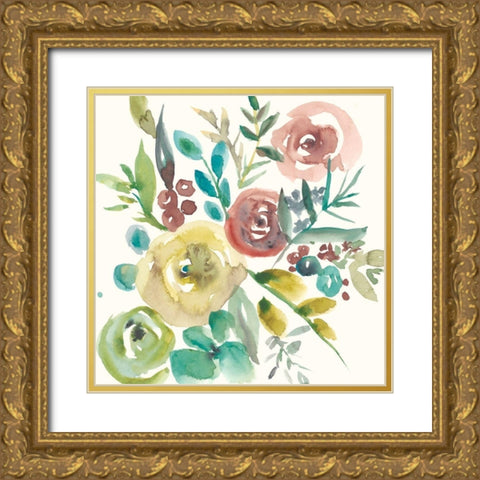 Rosealeah II Gold Ornate Wood Framed Art Print with Double Matting by Zarris, Chariklia