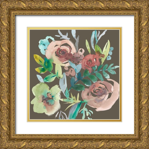 Rosealeah III Gold Ornate Wood Framed Art Print with Double Matting by Zarris, Chariklia