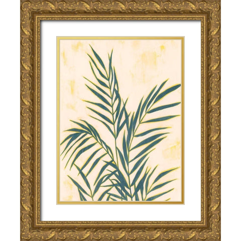 Sunset Fronds II Gold Ornate Wood Framed Art Print with Double Matting by Popp, Grace