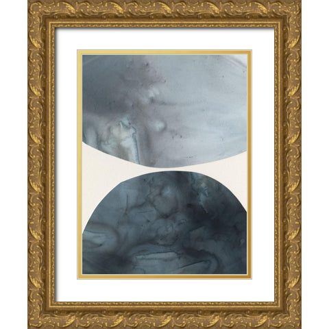 Gravitate II Gold Ornate Wood Framed Art Print with Double Matting by Borges, Victoria