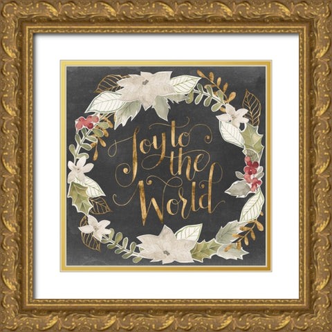 Gilded Christmas II Gold Ornate Wood Framed Art Print with Double Matting by Popp, Grace