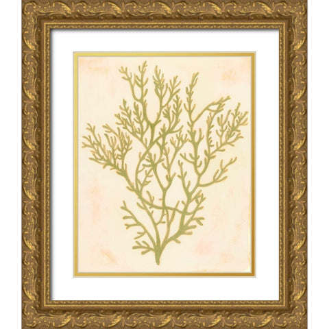 Deep Sea Coral I Gold Ornate Wood Framed Art Print with Double Matting by Popp, Grace