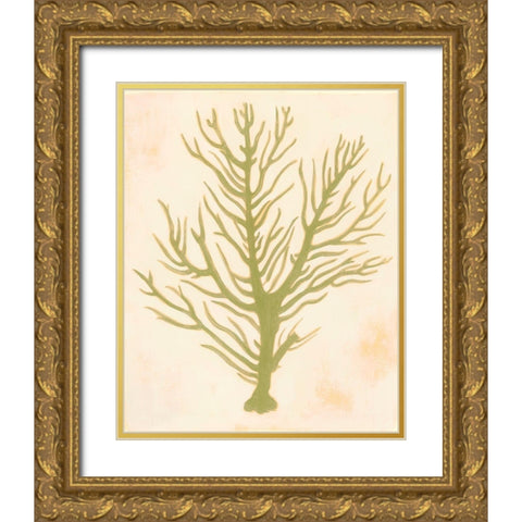 Deep Sea Coral II Gold Ornate Wood Framed Art Print with Double Matting by Popp, Grace