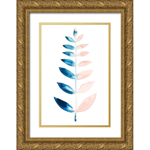 Sprig II Gold Ornate Wood Framed Art Print with Double Matting by Popp, Grace