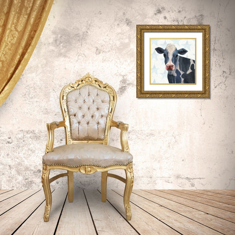 Patriotic Farm I Gold Ornate Wood Framed Art Print with Double Matting by Borges, Victoria