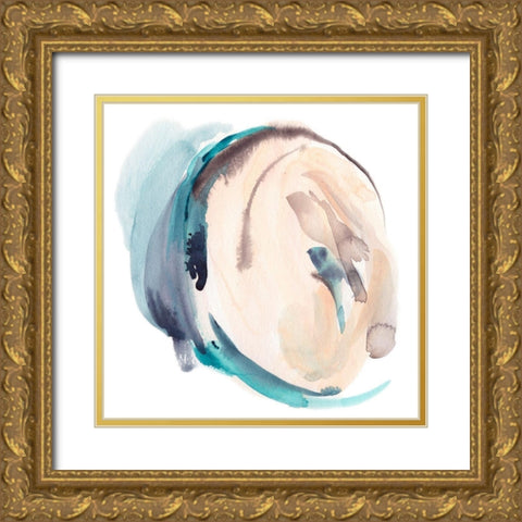 Sandy Sea II Gold Ornate Wood Framed Art Print with Double Matting by Parker, Jennifer Paxton