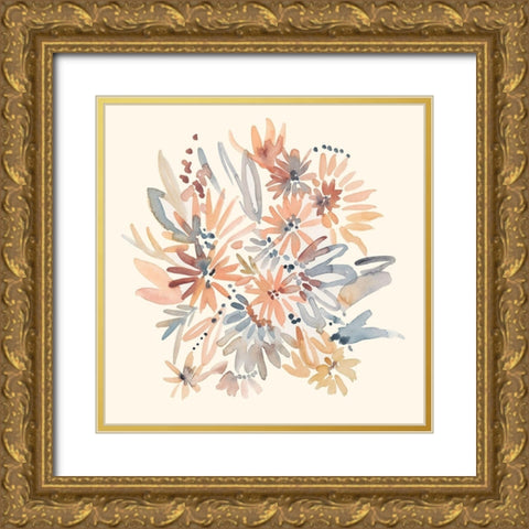 Wallflowers I Gold Ornate Wood Framed Art Print with Double Matting by Zarris, Chariklia