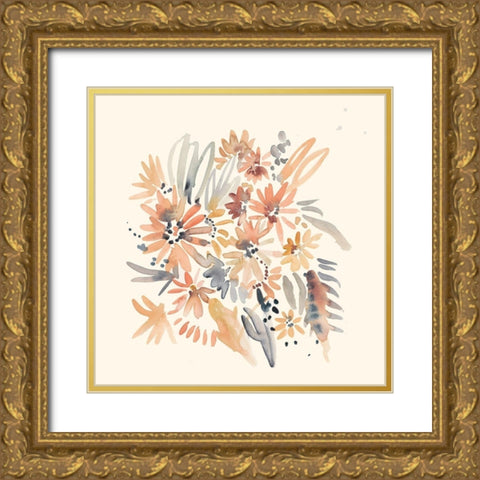 Wallflowers II Gold Ornate Wood Framed Art Print with Double Matting by Zarris, Chariklia