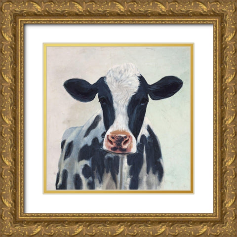 Over the Gate II Gold Ornate Wood Framed Art Print with Double Matting by Borges, Victoria