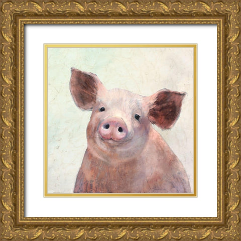 Over the Gate III Gold Ornate Wood Framed Art Print with Double Matting by Borges, Victoria