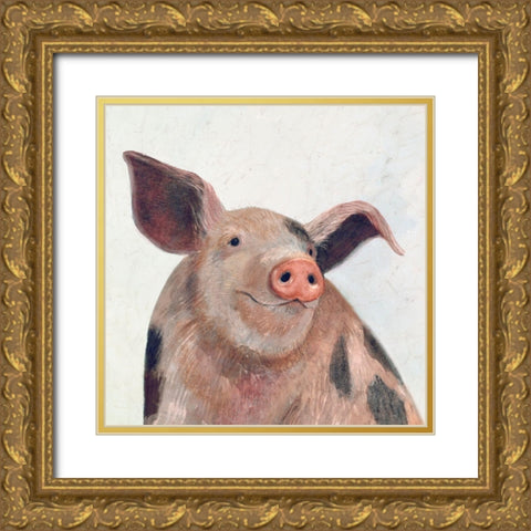 Over the Gate IV Gold Ornate Wood Framed Art Print with Double Matting by Borges, Victoria