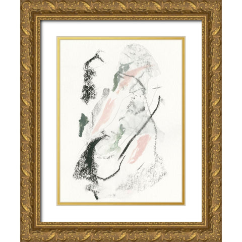 Unravel I Gold Ornate Wood Framed Art Print with Double Matting by Borges, Victoria