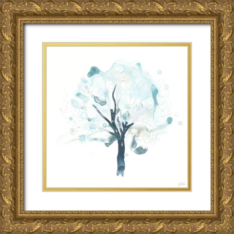 Liquid Arbor II Gold Ornate Wood Framed Art Print with Double Matting by Vess, June Erica