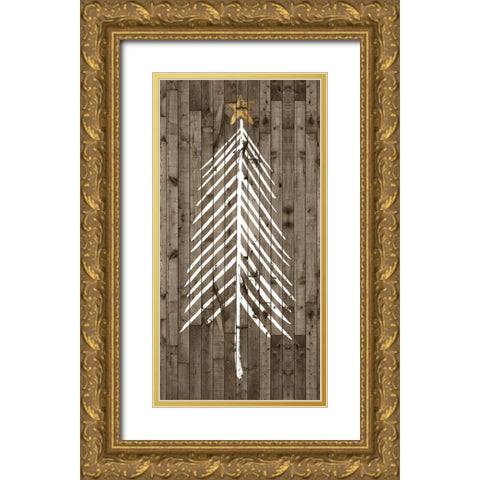 Wooded Whimsy I Gold Ornate Wood Framed Art Print with Double Matting by Popp, Grace