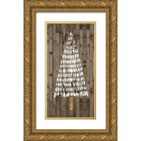 Wooded Whimsy II Gold Ornate Wood Framed Art Print with Double Matting by Popp, Grace