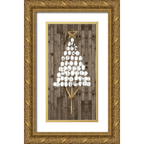 Wooded Whimsy IV Gold Ornate Wood Framed Art Print with Double Matting by Popp, Grace