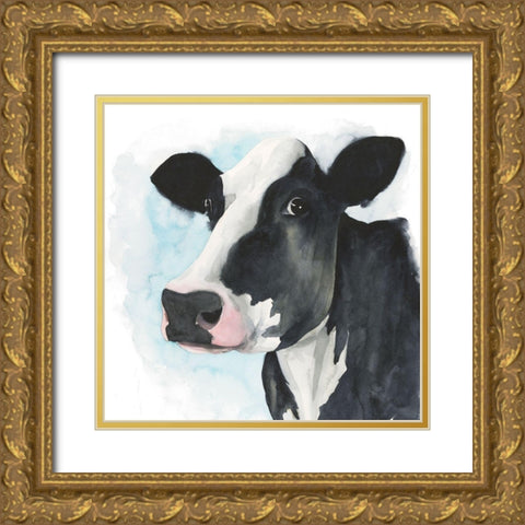 Farmhouse Friend I Gold Ornate Wood Framed Art Print with Double Matting by Popp, Grace