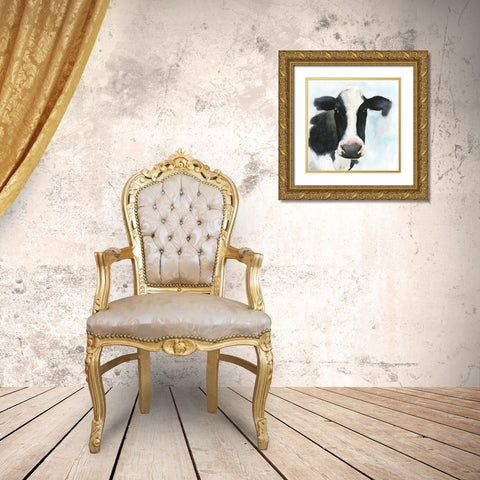 Farmhouse Friend II Gold Ornate Wood Framed Art Print with Double Matting by Popp, Grace