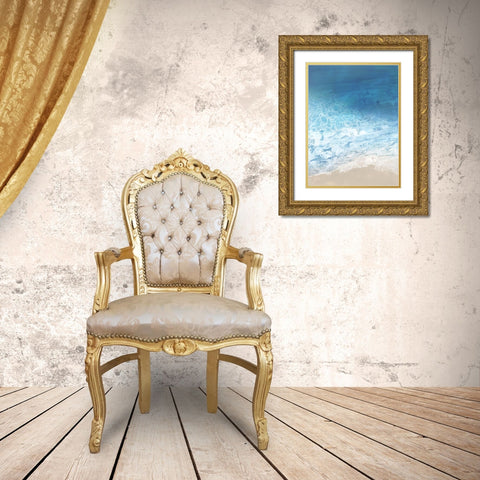 Ebb and Flow I Gold Ornate Wood Framed Art Print with Double Matting by Borges, Victoria