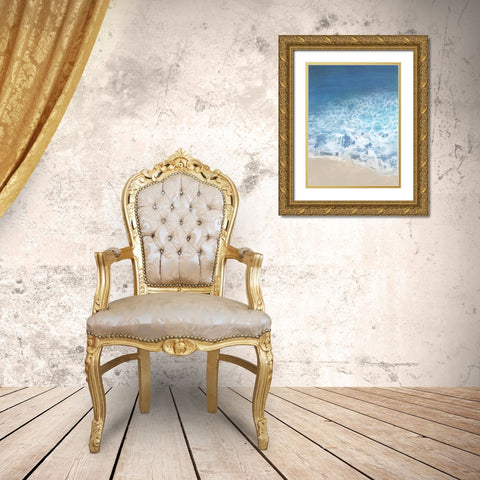 Ebb and Flow II Gold Ornate Wood Framed Art Print with Double Matting by Borges, Victoria