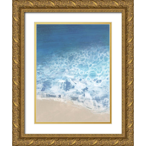 Ebb and Flow II Gold Ornate Wood Framed Art Print with Double Matting by Borges, Victoria