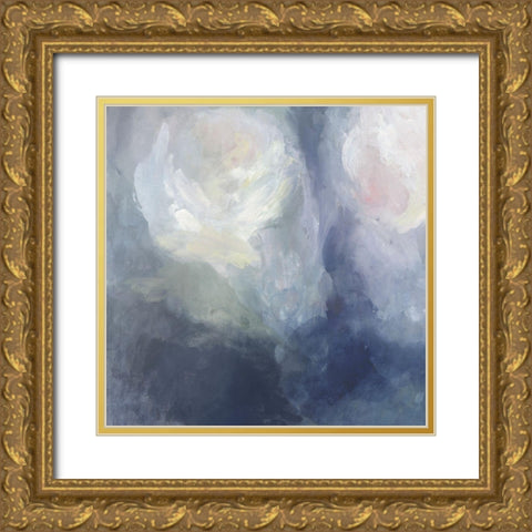 Blue Ambrosia III Gold Ornate Wood Framed Art Print with Double Matting by Borges, Victoria