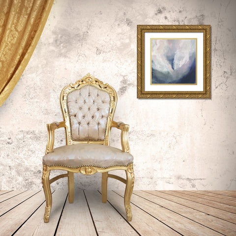 Blue Ambrosia IV Gold Ornate Wood Framed Art Print with Double Matting by Borges, Victoria