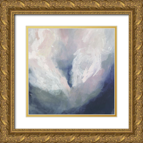 Blue Ambrosia IV Gold Ornate Wood Framed Art Print with Double Matting by Borges, Victoria