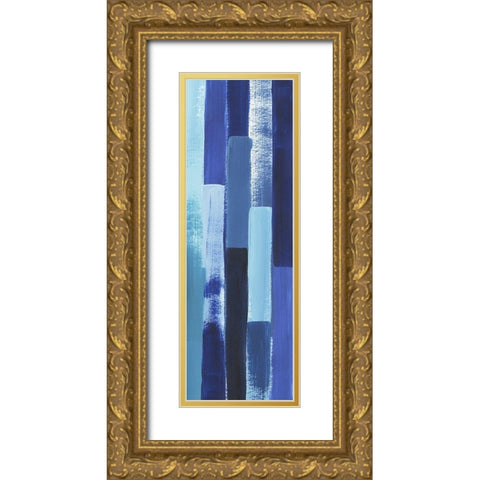 Azule Waterfall II Gold Ornate Wood Framed Art Print with Double Matting by Popp, Grace