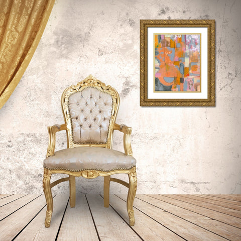Pretty in Pinks II Gold Ornate Wood Framed Art Print with Double Matting by Daavettila, Tara