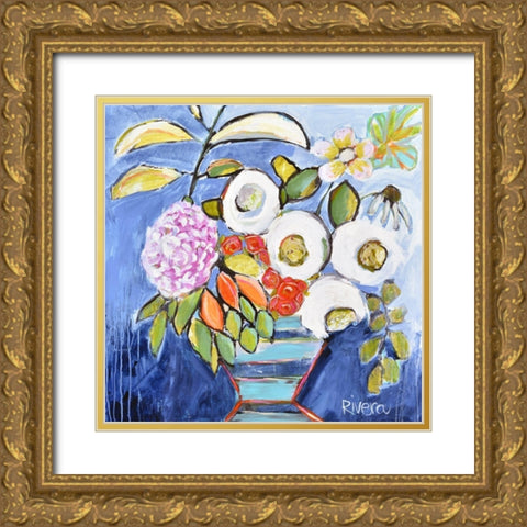 Summer Lovin II Gold Ornate Wood Framed Art Print with Double Matting by Rivera, Michelle
