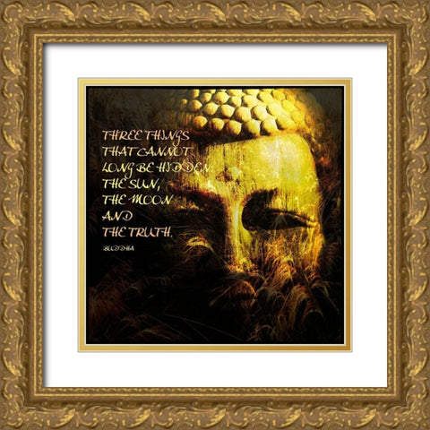 Spiritual III Gold Ornate Wood Framed Art Print with Double Matting by Nall, Skip