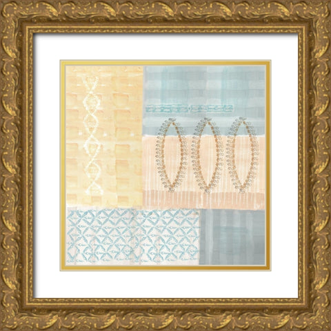 Corn Field III Gold Ornate Wood Framed Art Print with Double Matting by Kouta, Flora