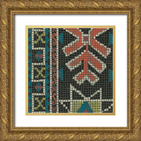 Woven Journey I Gold Ornate Wood Framed Art Print with Double Matting by Zarris, Chariklia