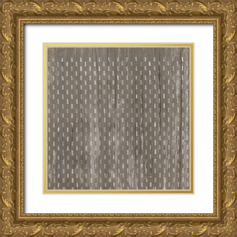 Weathered Wood Patterns VIII Gold Ornate Wood Framed Art Print with Double Matting by Vess, June Erica